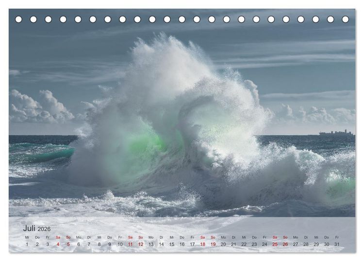 Produktbild: Rhapsodie in Blau (Tischkalender 2026 DIN A5 quer), CALVENDO Monatskalender