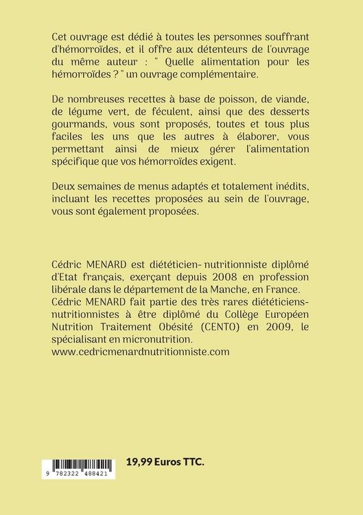 Produktbild: Mes recettes faciles pour les h&eacute;morro&iuml;des.