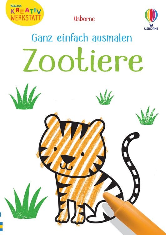 Produktbild: Kleine Kreativ-Werkstatt - Ganz einfach ausmalen: Zootiere