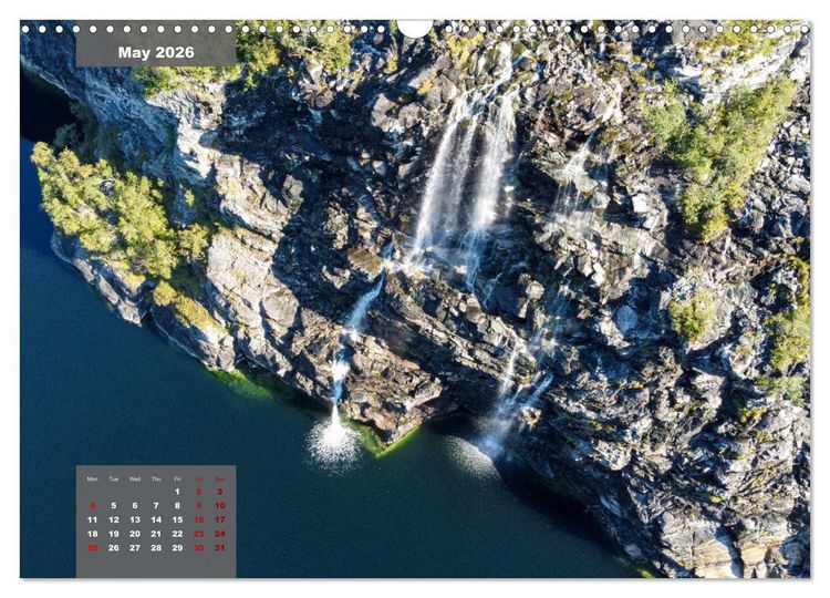 Produktbild: Bird's eye view of Norway (Wall Calendar 2026 DIN A3 landscape), CALVENDO 12 Month Wall Calendar