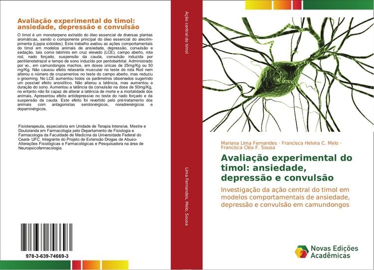 Produktbild: Avalia&ccedil;&atilde;o experimental do timol: ansiedade, depress&atilde;o e convuls&atilde;o