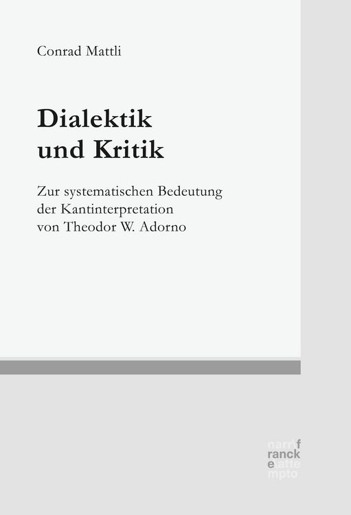 Produktbild: Dialektik und Kritik