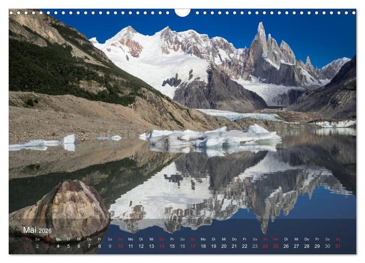 Produktbild: Majest&auml;tische Bergwelten Cerro Torre & Fitzroy Patagonien (Wandkalender 2026 DIN A3 quer), CALVENDO Monatskalender