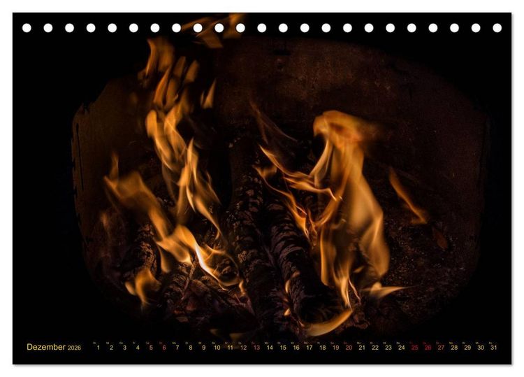 Produktbild: Feuerdrache (Tischkalender 2026 DIN A5 quer), CALVENDO Monatskalender