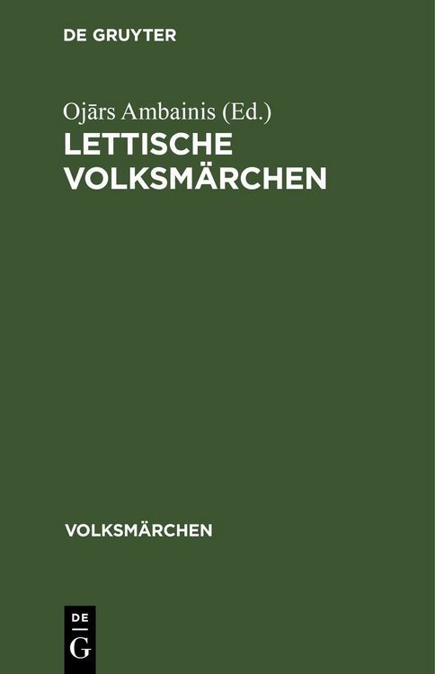 Produktbild: Lettische Volksm&auml;rchen