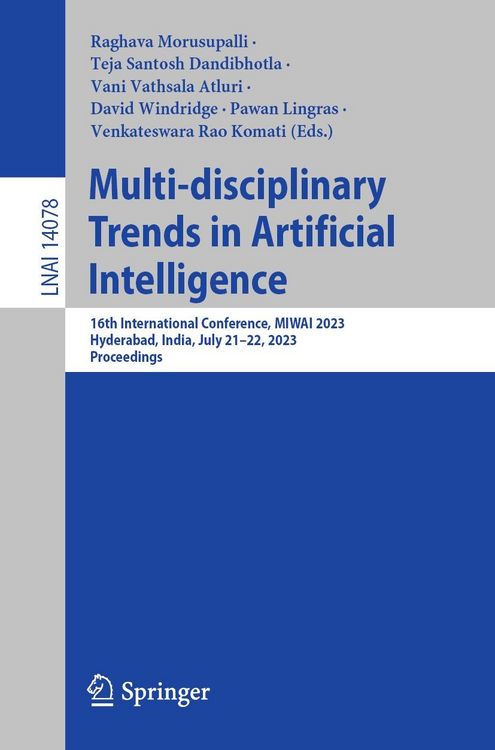 Produktbild: Multi-disciplinary Trends in Artificial Intelligence