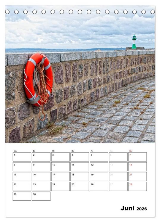 Produktbild: R&uuml;gen und Hiddensee - Bilder eines Sommers / Planer (Tischkalender 2026 DIN A5 hoch), CALVENDO Monatskalender