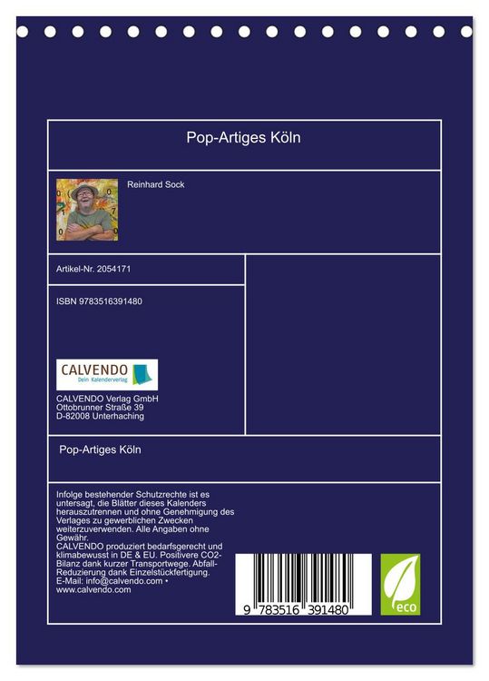 Produktbild: Pop-Artiges K&ouml;ln (Tischkalender 2026 DIN A5 hoch), CALVENDO Monatskalender