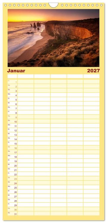 Produktbild: Familienplaner 2027 - Outback Australien mit 5 Spalten (Wandkalender, 21 x 45 cm) CALVENDO