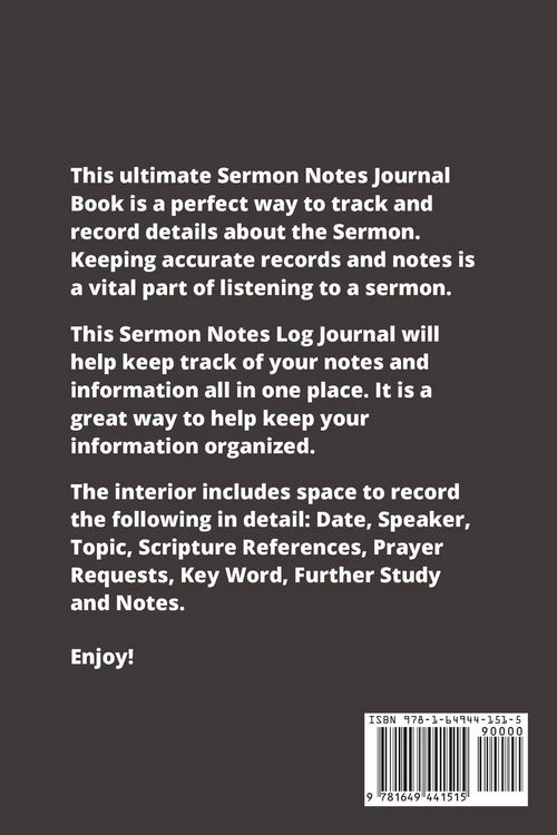 Produktbild: Sermon Notes