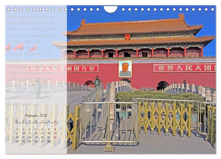 Produktbild: Geheimnisvolles China 2026 (Wandkalender 2026 DIN A4 quer), CALVENDO Monatskalender