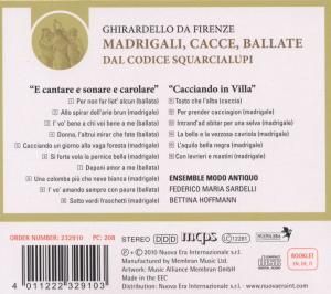 Produktbild: Madrigali, Cacce, Ballate, 1 Audio-CD