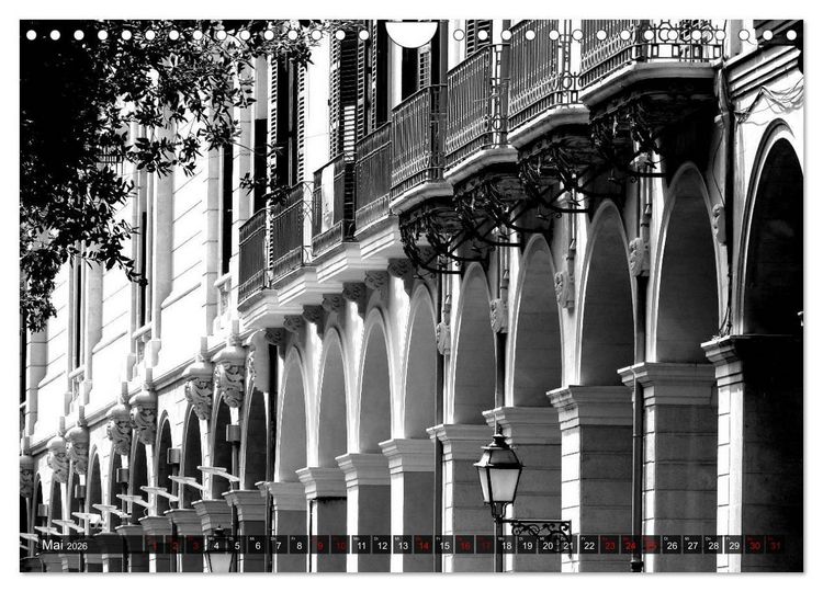 Produktbild: Mallorca monochrom (Wandkalender 2026 DIN A4 quer), CALVENDO Monatskalender