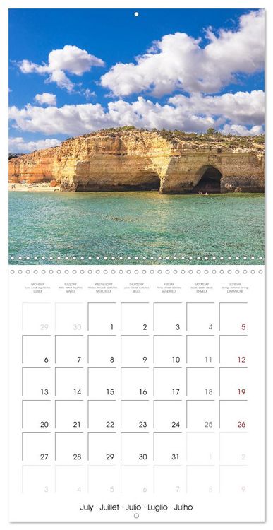 Produktbild: Algarve - Portugal's picturesque coastal landscapes (Wall Calendar 2026 12 &times; 12 Inch) CALVENDO 12 Month Wall Calendar