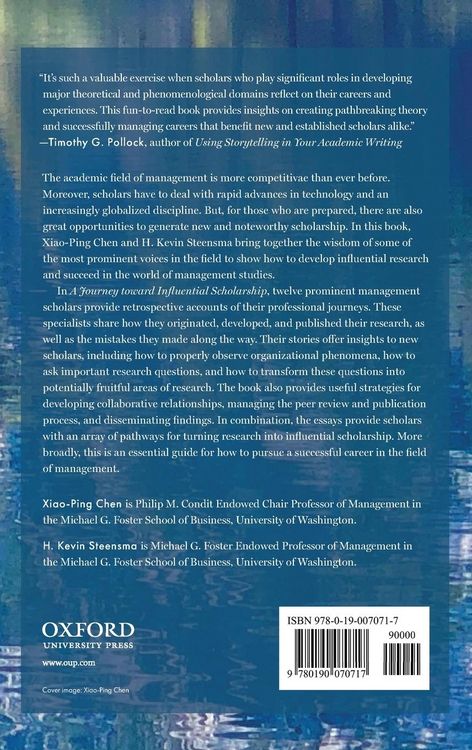 Produktbild: A Journey toward Influential Scholarship