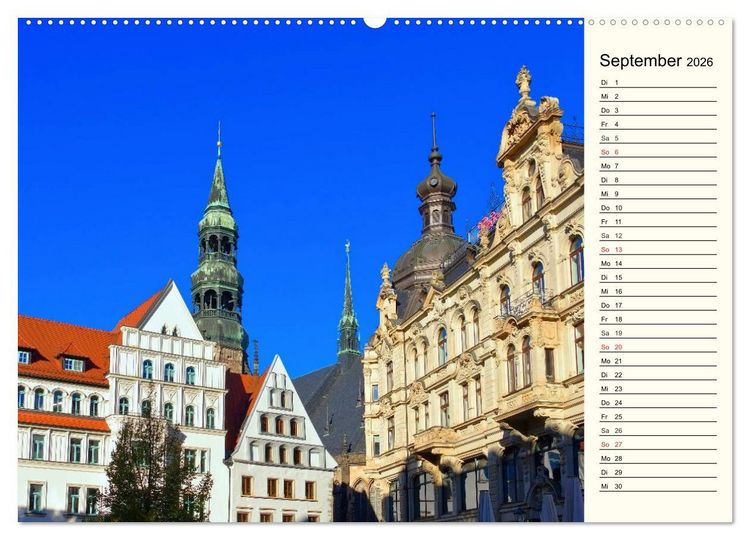 Produktbild: Zwickau - Stadt an der Mulde (hochwertiger Premium Wandkalender 2026 DIN A2 quer), Kunstdruck in Hochglanz