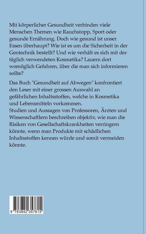 Produktbild: Gesundheit auf Abwegen