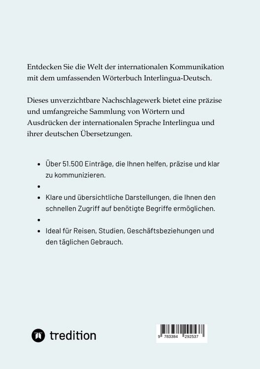 Produktbild: W&ouml;rterbuch Interlingua - Deutsch