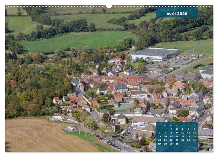 Produktbild: Le Berry secret, le Cher vu du ciel (Calendrier mural 2026 DIN A2 vertical), CALVENDO calendrier mensuel