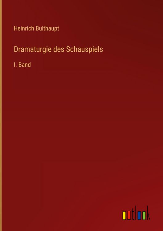 Produktbild: Dramaturgie des Schauspiels