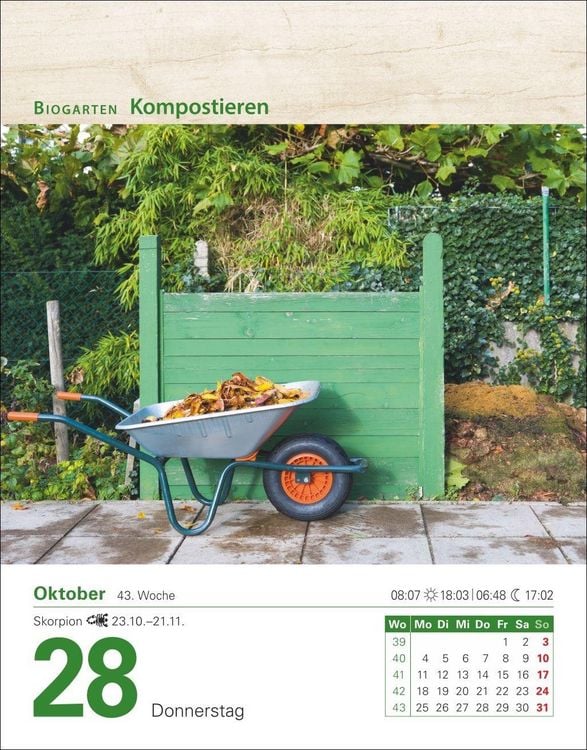 Produktbild: Mein Garten Tagesabrei&szlig;kalender 2027 - Praktische Tipps f&uuml;r 2027