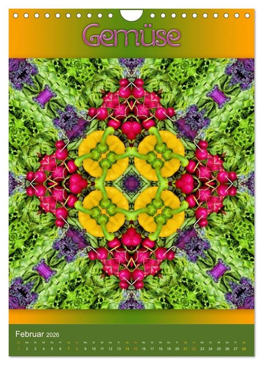 Produktbild: Kulinarische Mandalas (Wandkalender 2026 DIN A4 hoch), CALVENDO Monatskalender