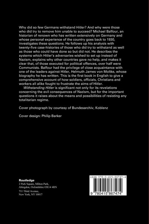 Produktbild: Withstanding Hitler