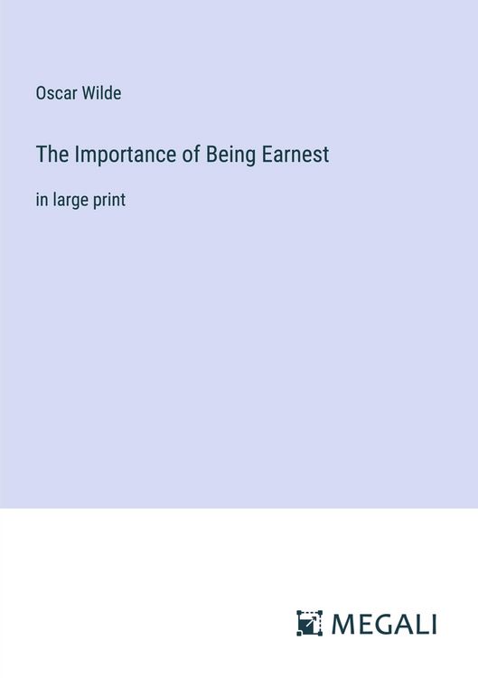 Produktbild: The Importance of Being Earnest