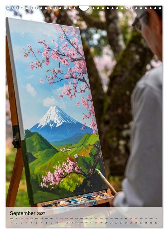 Produktbild: Easel in a Quiet World (Wall Calendar 2027 DIN A3 portrait), CALVENDO 12 Month Wall Calendar