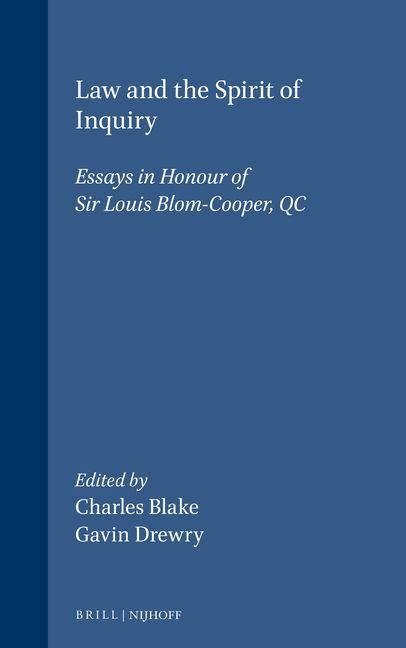 Produktbild: Law and the Spirit of Inquiry:Essays in Honour of Sir Louis Blom-Cooper, QC