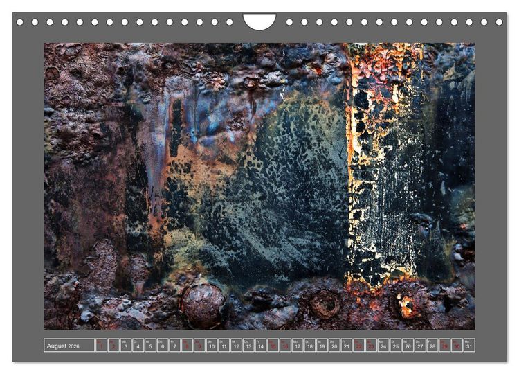 Produktbild: Rost - &Auml;sthetik der Verg&auml;nglichkeit (Wandkalender 2026 DIN A4 quer), CALVENDO Monatskalender