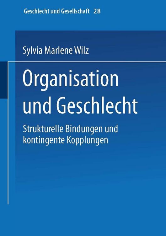 Produktbild: Organisation und Geschlecht