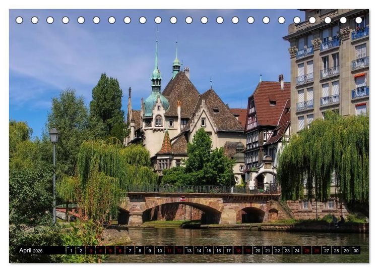 Produktbild: Stra&szlig;burg - Im Herzen Europas (Tischkalender 2026 DIN A5 quer), CALVENDO Monatskalender