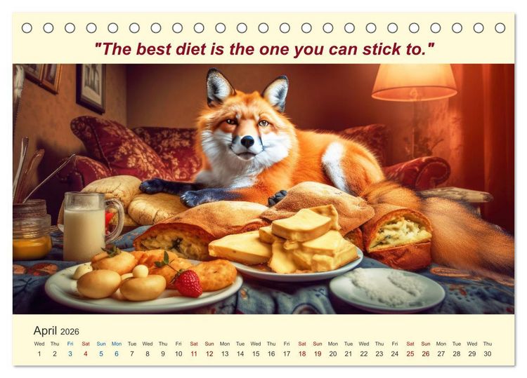 Produktbild: The funniest way to your dream figure (Desk Calendar 2026 DIN A5 landscape), CALVENDO 12 Month DeskCalendar