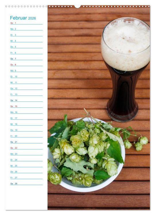 Produktbild: Bier (hochwertiger Premium Wandkalender 2026 DIN A2 hoch), Kunstdruck in Hochglanz