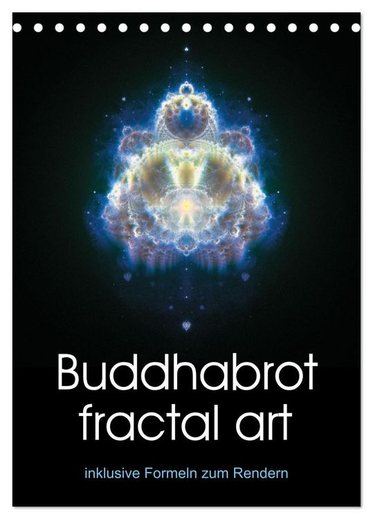Produktbild: Buddhabrot fractal art (Tischkalender 2027 DIN A5 hoch), CALVENDO Monatskalender