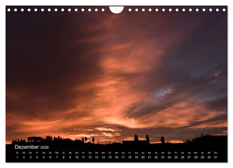 Produktbild: Traumblicke Toskana - Licht, Land, Leben (Wandkalender 2026 DIN A4 quer), CALVENDO Monatskalender