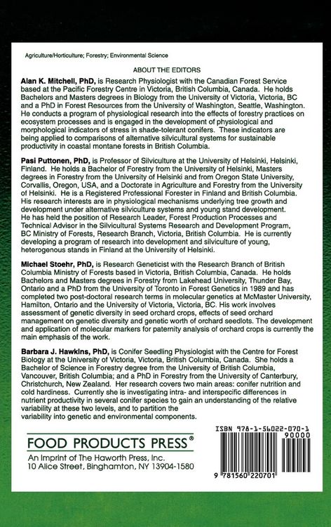 Produktbild: Frontiers of Forest Biology