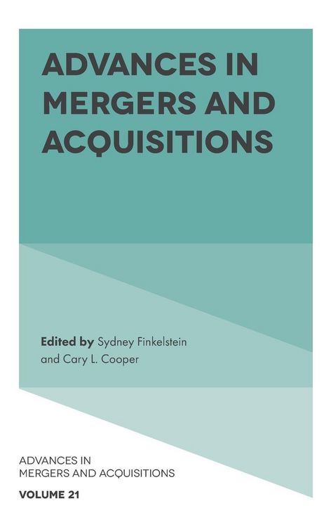 Produktbild: Advances in Mergers and Acquisitions