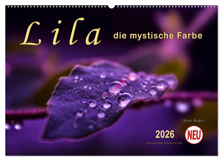 Produktbild: Lila - die mystische Farbe (Wandkalender 2026 DIN A2 quer), CALVENDO Monatskalender