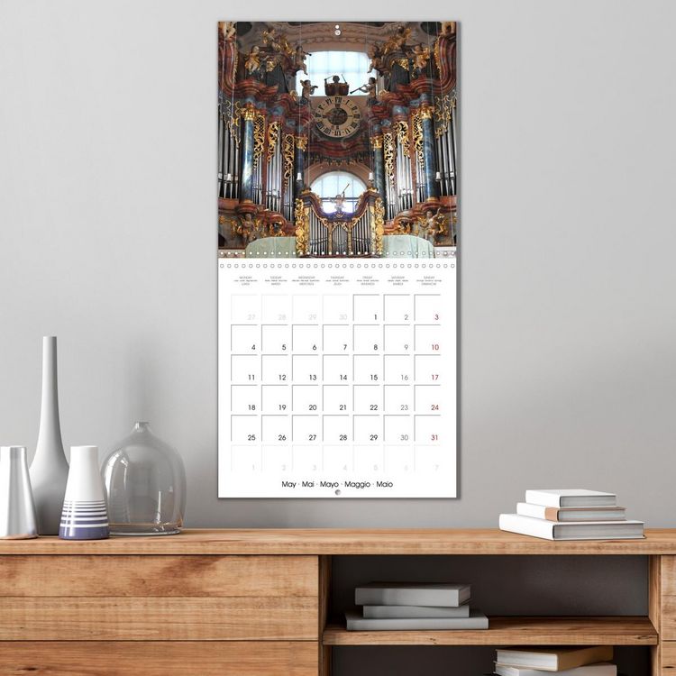 Produktbild: Fantastic German Church Organs (Wall Calendar 2026 12 &times; 12 Inch) CALVENDO 12 Month Wall Calendar