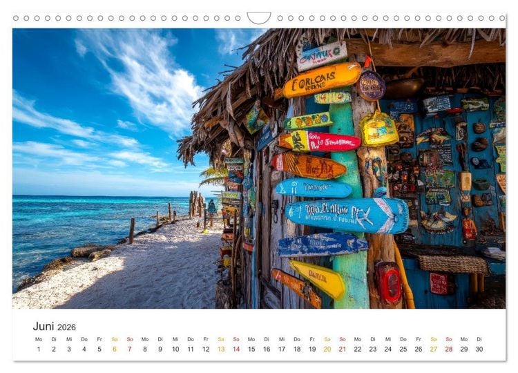 Produktbild: Cura&ccedil;ao - paradiesische Insel in der Karibik (Wandkalender 2026 DIN A3 quer), CALVENDO Monatskalender