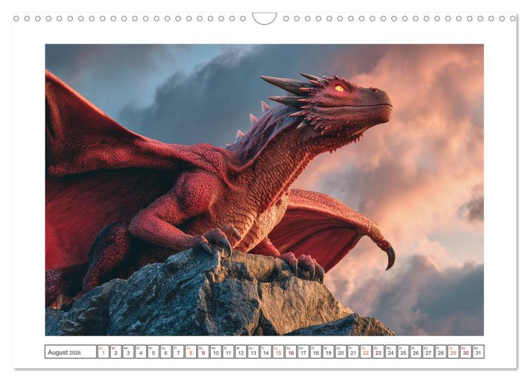 Produktbild: Elfen, Zauber, Drachen (Wandkalender 2026 DIN A3 quer), CALVENDO Monatskalender