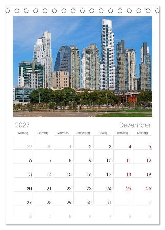 Produktbild: Tischplaner 2027 - Buenos Aires mit Iguazu (A5 Tischkalender zum Aufstellen) CALVENDO