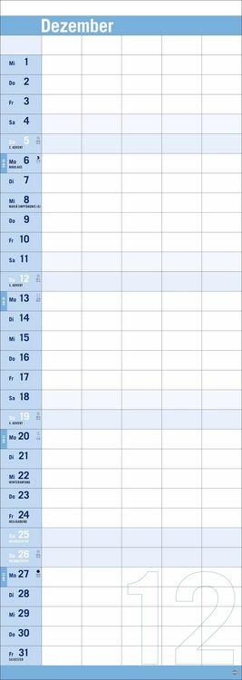 Produktbild: Allround-Familienplaner Vertical Kalender 2027