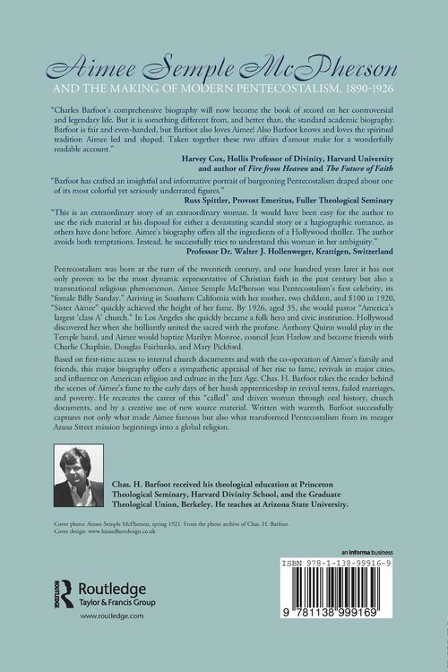 Produktbild: Aimee Semple McPherson and the Making of Modern Pentecostalism, 1890-1926