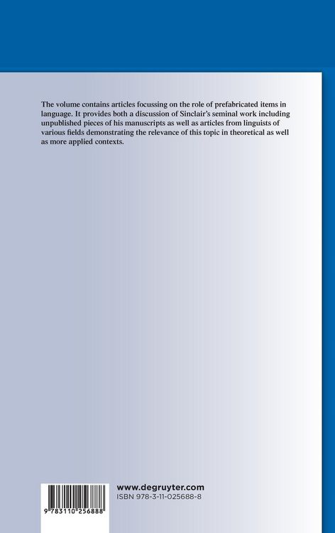 Produktbild: The Phraseological View of Language