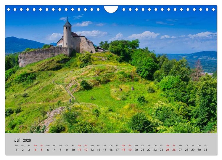 Produktbild: Streifzug durch Savoyen (Wandkalender 2026 DIN A4 quer), CALVENDO Monatskalender