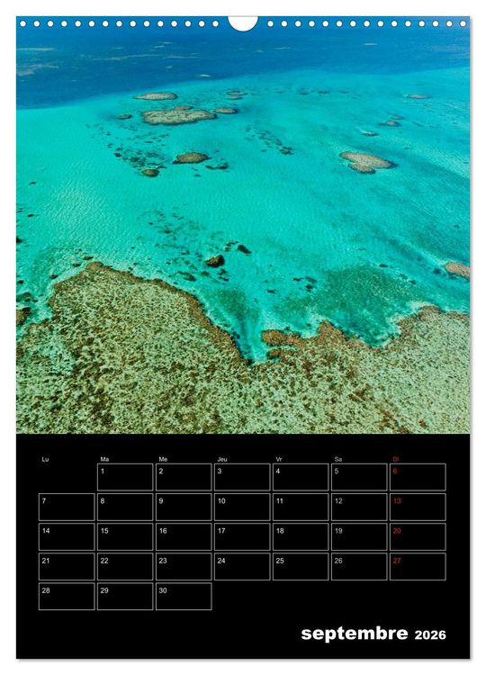 Produktbild: Paysages cal&eacute;doniens (Calendrier mural 2026 DIN A3 horizontal), CALVENDO calendrier mensuel