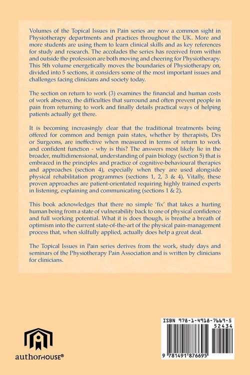 Produktbild: Topical Issues in Pain 5